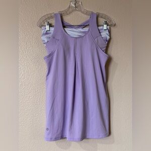 Jockey Sport Lilac Marble Performance Set Padded Tank & Skort Sz S